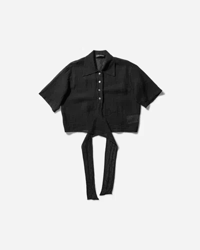 Our Legacy Women S Nannas Shortsleeve Shirt In Black