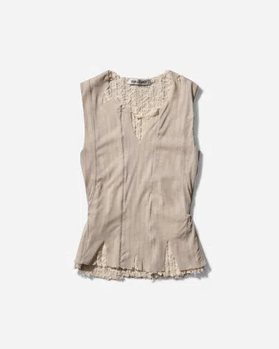 Our Legacy Women S Ragged Vest Taupe In Beige