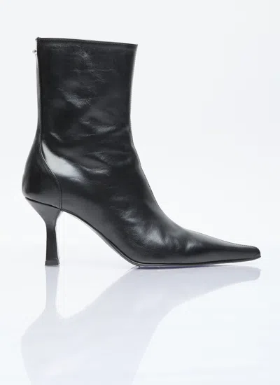 Our Legacy Women Slim Leather Boots In Black