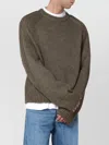 Our Legacy Wool Blend Crewneck Knit Sweater In Green