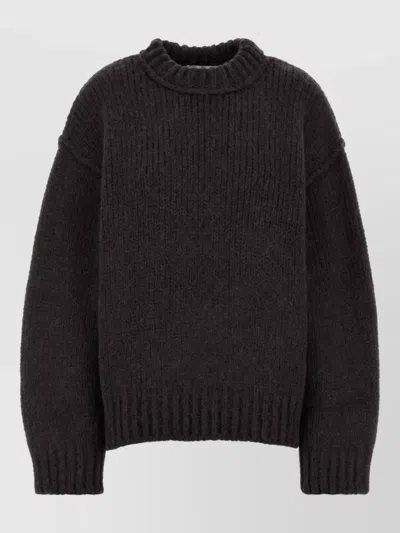 Our Legacy Ribbed Merino Wool And Alpaca-blend Sweater In Brown