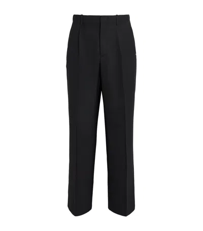 OUR LEGACY WOOL BORROWED CHINO WIDE-LEG TROUSERS
