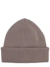 Our Legacy Ribbed Merino Wool Cap With Folded Cuff In Gray
