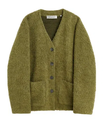 Our Legacy Wool Cardigan In Green