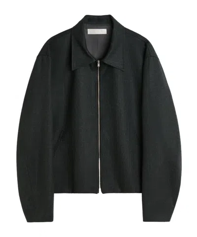Our Legacy Wool Casual Jacket In Premium Charcoal Office Wool