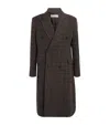 Our Legacy Wool Checked Whale Coat In Brown