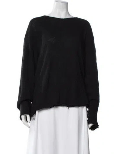 Pre-owned Our Legacy Wool Crew Neck Sweater In Black