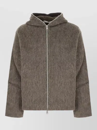 Our Legacy Wool Hooded Sweater Long Sleeves Textured In Multi
