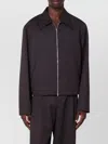 Our Legacy Wool Jacket With Zip And Pockets In Purple