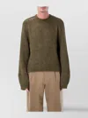 Our Legacy True Roundneck Wool And Silk Sweater In Brown
