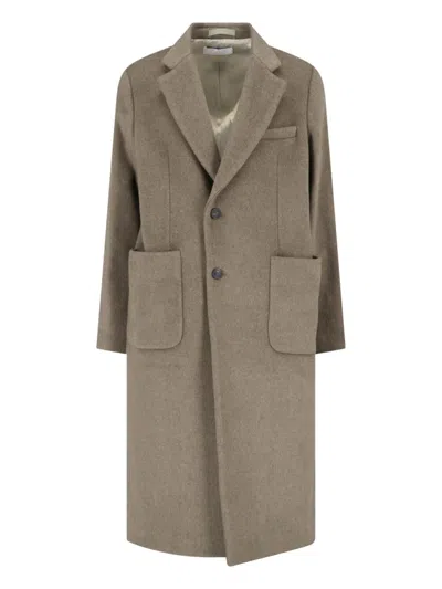 Our Legacy Wool-blend Kilo Melton Jacket With Horn Buttons In Brown