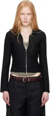 Our Legacy Work Shop Emporio Armani Black Isola Full Zip Jacket