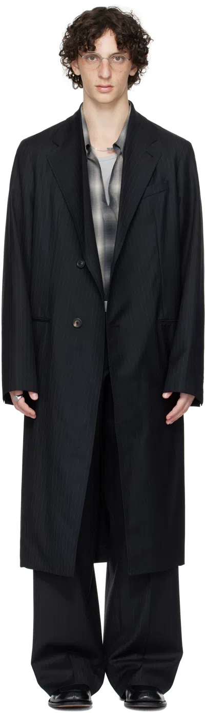 Our Legacy Work Shop Emporio Armani Black Lungo Coat