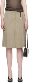 Our Legacy Work Shop Emporio Armani Brown Vasto Shorts