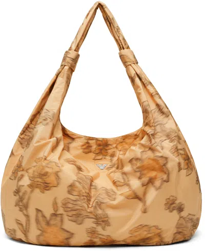 Our Legacy Work Shop Emporio Armani Orange Jacquard Goccia Bag In Multi