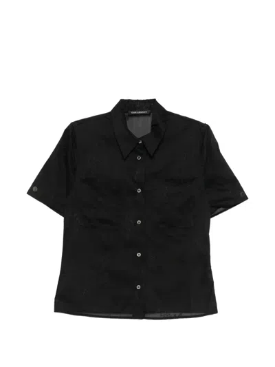 Our Legacy X-ray Floral Pocket Shirt In Black