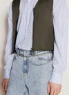Our Legacy Men Y2k Hip Chain Belt In Silver