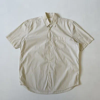 Pre-owned Our Legacy Yellow / Blue Stripe Boxy Fit Shirt