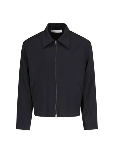 Our Legacy Collared Long Sleeves Side Pockets Jackets In Black Worsted