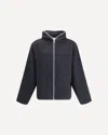 Our Legacy Soft Fabric Hoodie With Double Zip Fastening In Black
