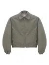 Our Legacy Zip-up Elasticated-cuff Jacket In Green