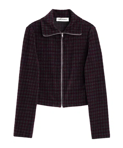 Our Legacy Zip-up Patterned Cardigan In Multi