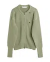 Our Legacy Zip-up Virgin Wool Cardigan In Green