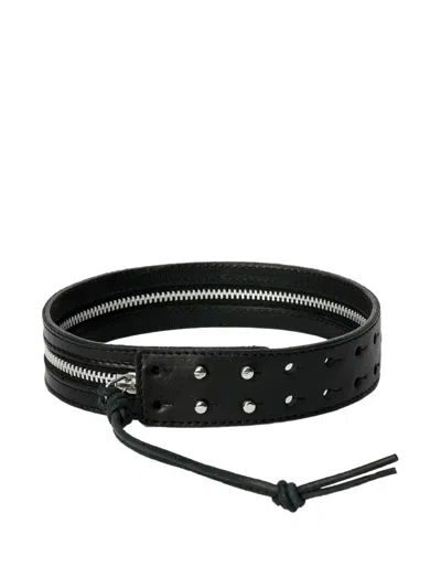 Our Legacy Zip-detail Studded Choker In Black