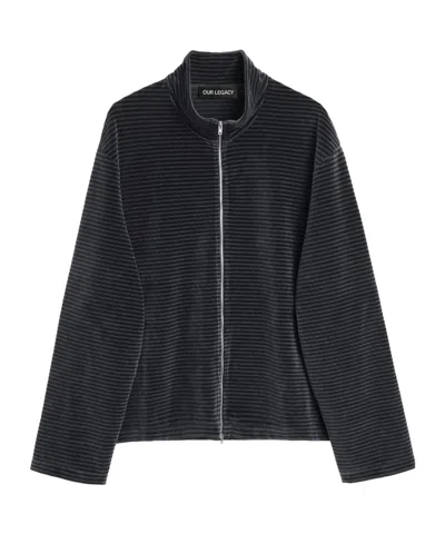 Our Legacy Zippered Casual Jacket In Black