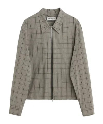 Our Legacy Zippered Shirt In Gray