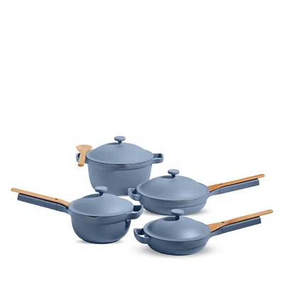 Our Place 4 Pan Cookware Set In Blue Salt