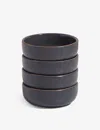 Our Place Char Mini Ceramic Bowls Set Of Four In Char