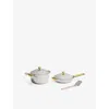 Our Place Home Cook Duo Titanium And Stainless-steel Pot And Pan Two-piece Set Chrome Gold In Chrome Gold