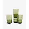 Our Place Dawn Night + Day Glasses Set Of Four In Sand
