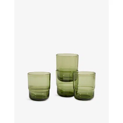 Our Place Dawn Night + Day Water Glasses Set Of Four In Sand