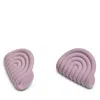 Our Place Lavender Textured Curved-design Wrap-around Silicone Hot Grips