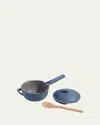 Our Place Mini Perfect Pot 3-piece Set, Blue In Blue Salt