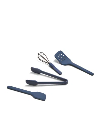Our Place Mini Silicone Utensils Set In Blue