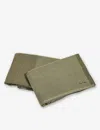 Our Place Sage Double Dual-textured Cotton Kitchen Towels Set Of Two In Sage