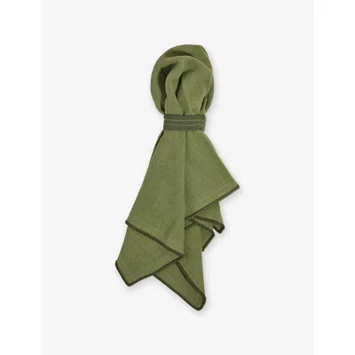 Our Place Sage Loop Cotton Table Napkins Set Of Four In Green