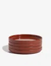 Our Place Terracotta Demi Ceramic Plates Set Of Four
