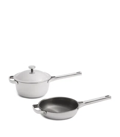 Our Place Titanium Always Pan Pro Mini Cookware Duo In Silver
