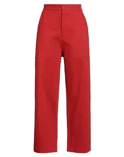 Our Sister Woman Jeans Tomato Red Size 8 Cotton, Elastane