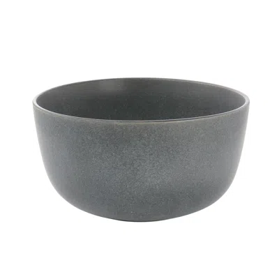 Our Table Landon 9.2 Inch Stoneware Round High Serving Bowl In Truffle
