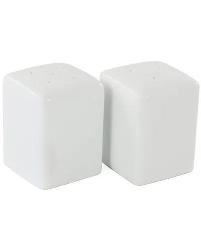 Our Table Porcelain Square Salt & Pepper Shakers In White
