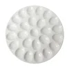 Our Table Simply White 13 Inch Egg Serving Platter In White