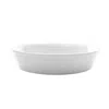 Our Table Simply White 9.5 Inch Round Porcelain Fresh Baked Pie Plate In White