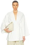 Ours The Brand The Kimono Top In Bianco Roccia