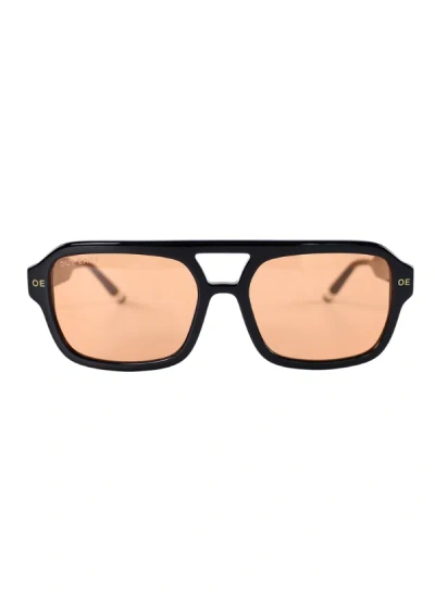 Out East Eyewear Women's Black / Yellow / Orange Sayres Sunglasses