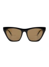 Out East Eyewear Women's Green / Black / Brown Charla Sunglasses